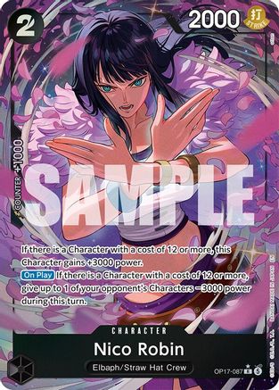 The Worlds Strongest Warriors  OP17-087 Nico Robin (Alternate Art) (OP17-087)  - Foil - Rare