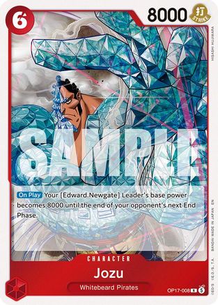 The Worlds Strongest Warriors  OP17-008 Jozu (OP17-008)  - Foil - Rare