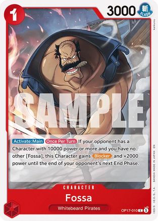 The Worlds Strongest Warriors  OP17-010 Fossa (OP17-010)  - Common