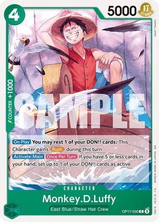 The Worlds Strongest Warriors  OP17-030 Monkey.D.Luffy (030) (OP17-030)  - Common