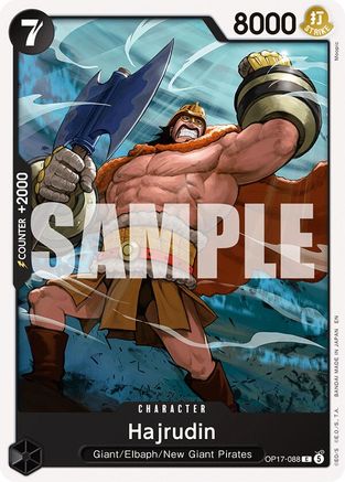 The Worlds Strongest Warriors  OP17-088 Hajrudin (OP17-088)  - Common