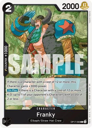 The Worlds Strongest Warriors  OP17-090 Franky (OP17-090)  - Common