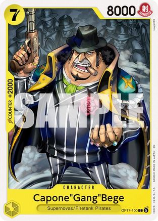 The Worlds Strongest Warriors  OP17-100 Capone"Gang"Bege (OP17-100)  - Common