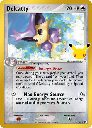 ME 30th Celebration Classic Collection  005/109 Delcatty  - Holofoil - Classic Collection