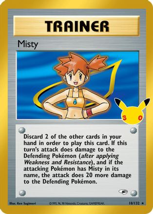 ME 30th Celebration Classic Collection  018/132 Misty  - Holofoil - Classic Collection