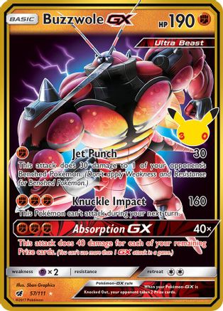 ME 30th Celebration Classic Collection  057/111 Buzzwole GX  - Holofoil - Classic Collection