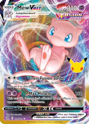 ME 30th Celebration Classic Collection  114/264 Mew VMAX  - Holofoil - Classic Collection