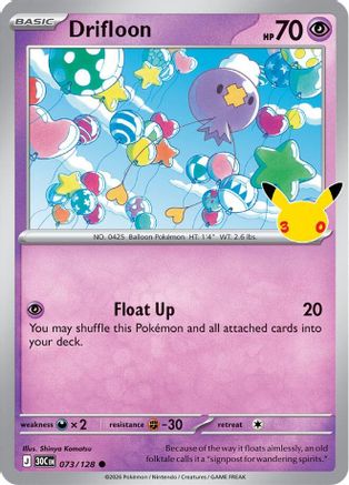 ME 30th Celebration  073/128 Drifloon  - Holofoil - Common