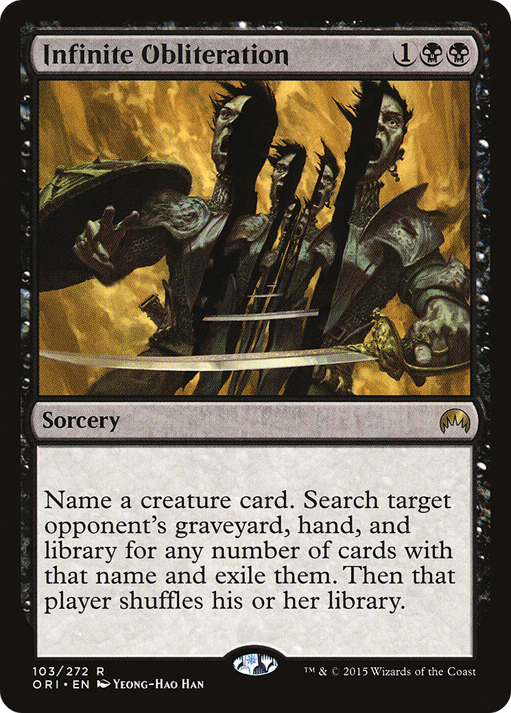 Magic Origins - (ORI-103) - Infinite Obliteration Foil