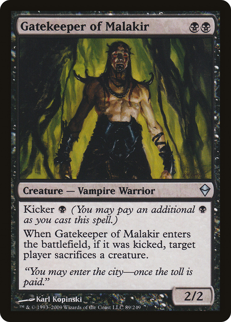 Zendikar - (ZEN-089) - Gatekeeper of Malakir Foil