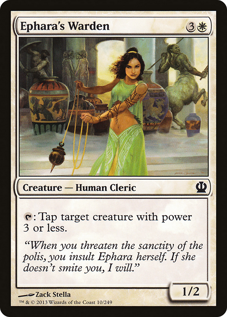 Theros - (THS-010) - Ephara's Warden Foil
