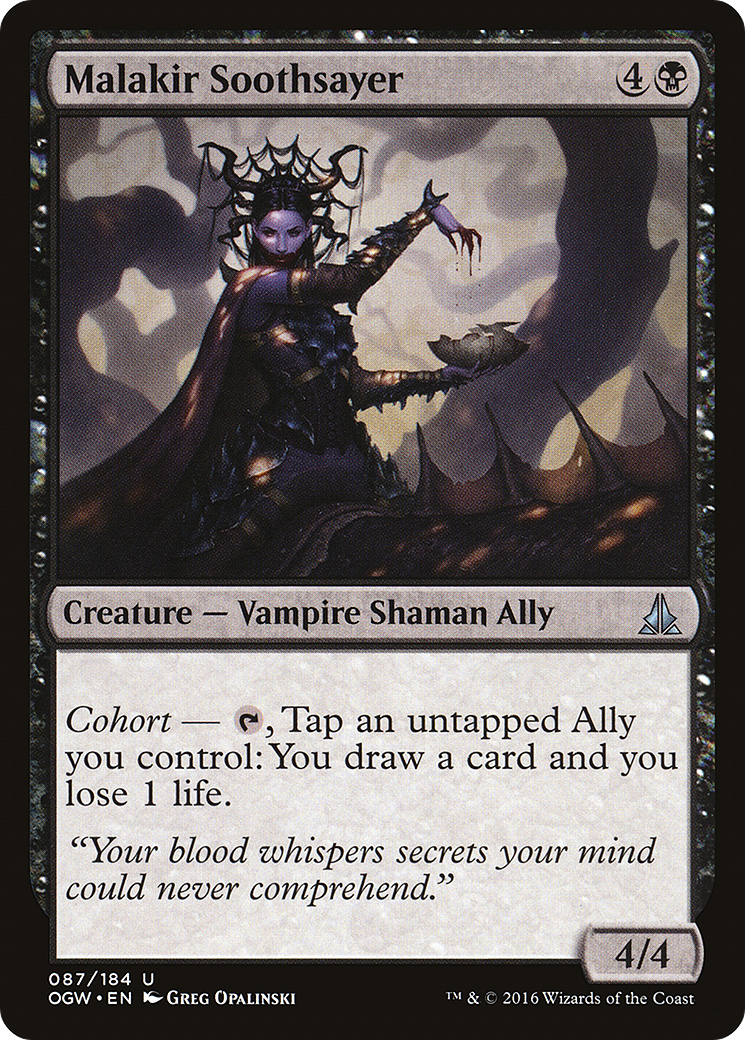 Oath of the Gatewatch - (OGW-087) - Malakir Soothsayer Foil