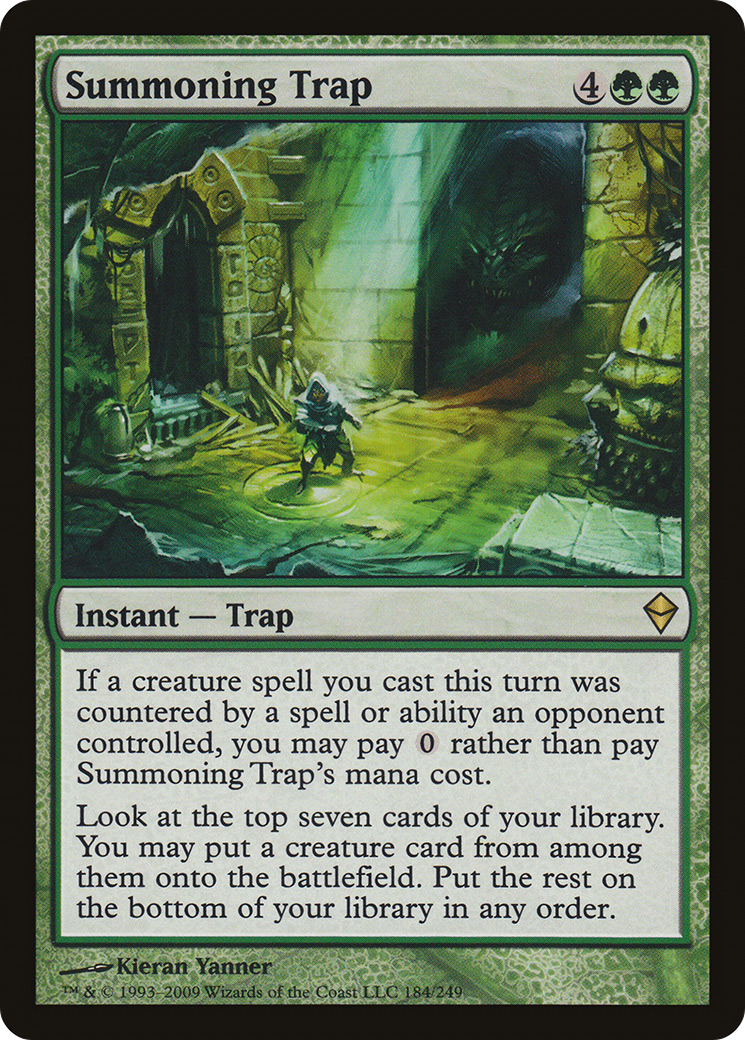 Zendikar - (ZEN-184) - Summoning Trap Foil