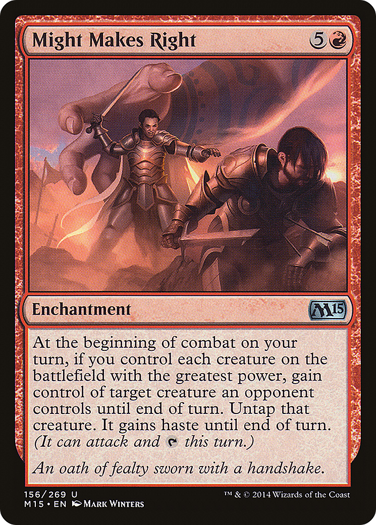 Magic 2015 - (M15-156) - Might Makes Right Foil