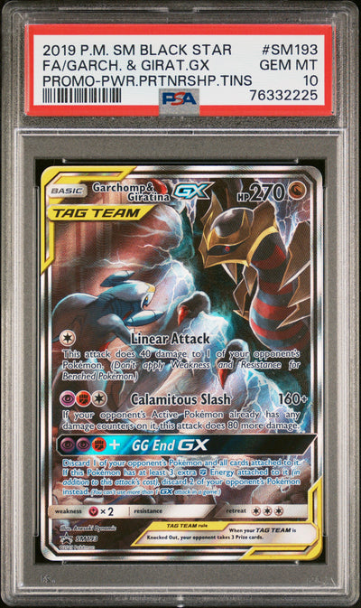 SM Promos  SM193 PSA10 #76332225 Garchomp & Giratina GX  - Holofoil - Promo
