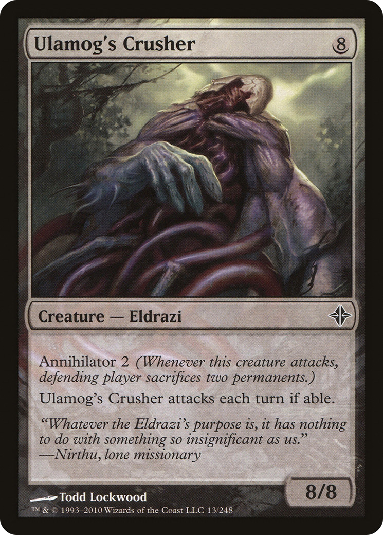 Rise of the Eldrazi - (ROE-013) - Ulamog's Crusher Foil