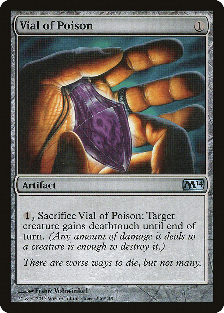 Magic 2014 - (M14-226) - Vial of Poison Foil