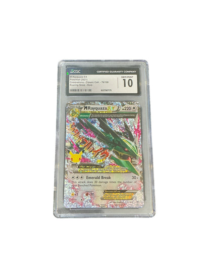 Celebrations Classic Collection  076/108 CGC Grade10 #6027987175 M Rayquaza EX  - Holofoil - Classic Collection
