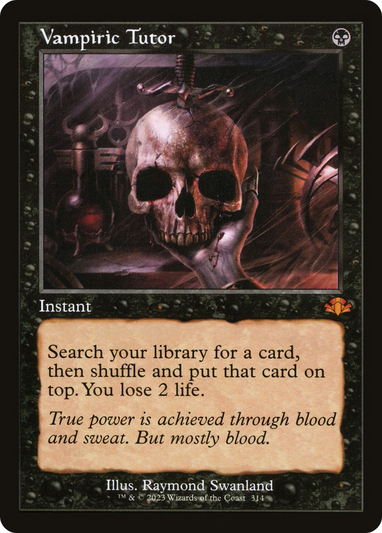 Dominaria Remastered - (DMR-314) - Vampiric Tutor (Retro Frame)