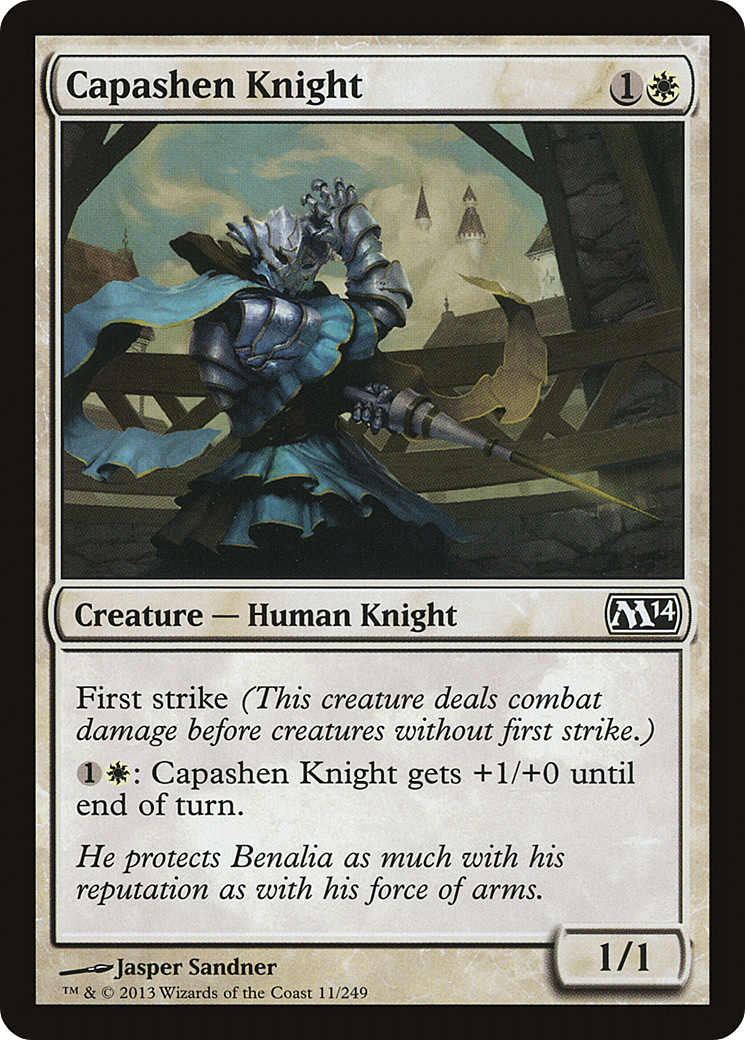 Magic 2014 - (M14-011) - Capashen Knight