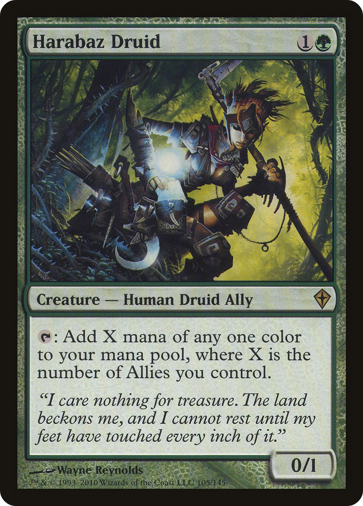 Worldwake - (WWK-105) - Harabaz Druid Foil