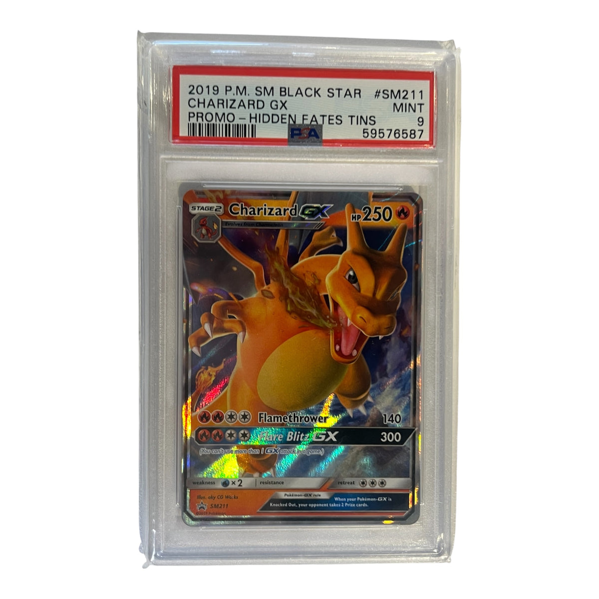 SM Promos  SM211 PSA9 #59576587 Charizard GX  - Holofoil - Promo
