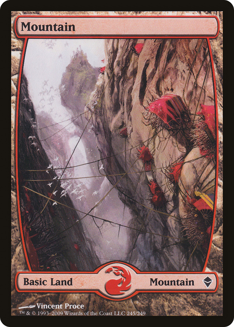 Zendikar - (ZEN-245) - Mountain (245) - Full Art Foil