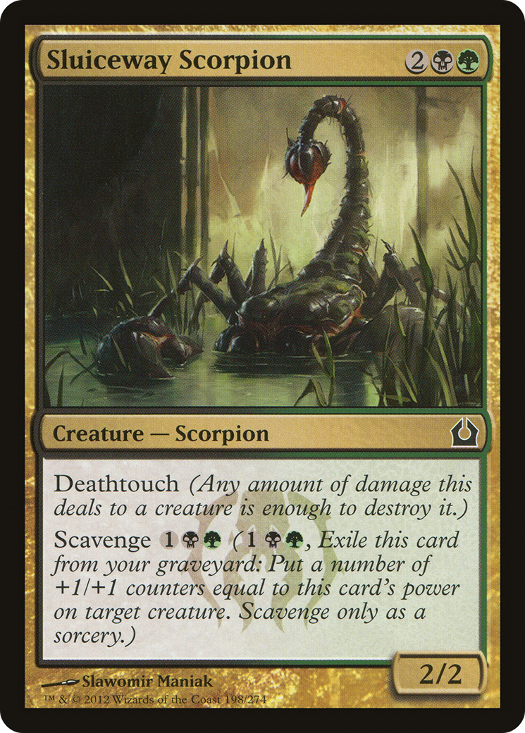Return to Ravnica - (RTR-198) - Sluiceway Scorpion
