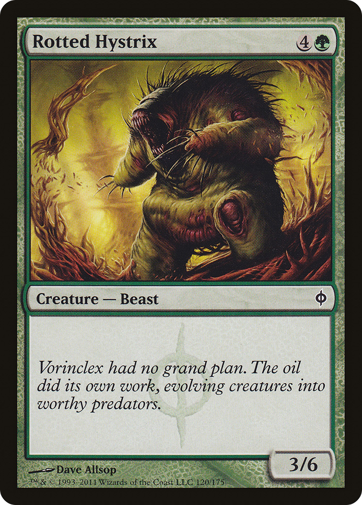 New Phyrexia - (NPH-120) - Rotted Hystrix Foil