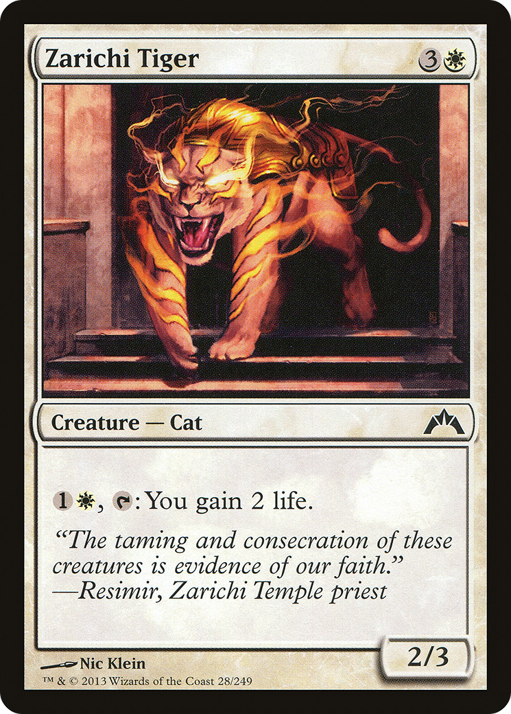 Gatecrash - (GTC-028) - Zarichi Tiger