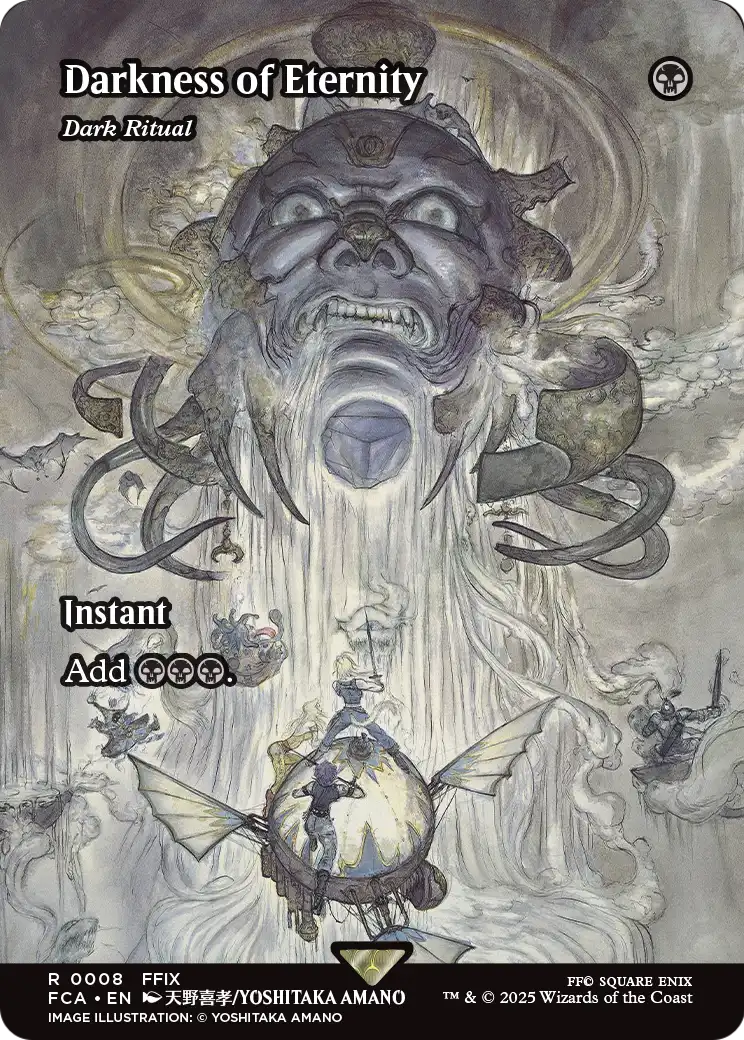 FINAL FANTASY: Through the Ages / Darkness of Eternity - (FCA-008) - Darkness of Eternity - Dark Ritual (Showcase) (Borderless) Foil