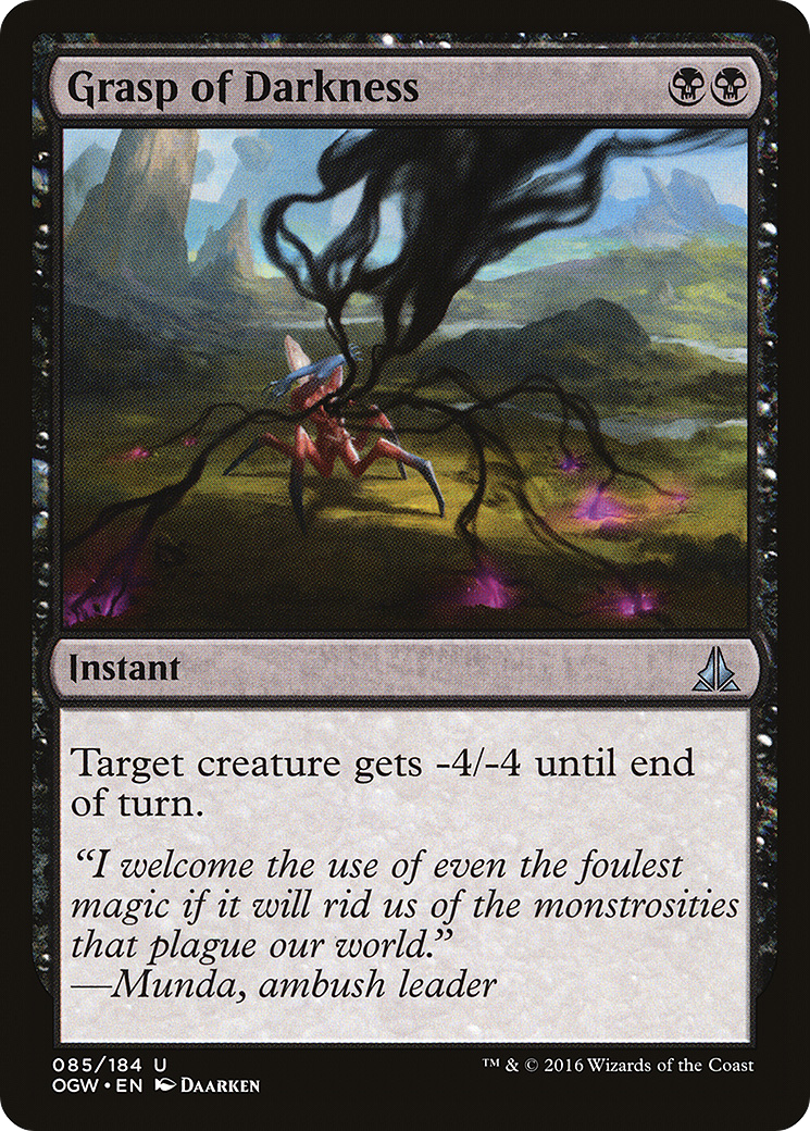 Oath of the Gatewatch - (OGW-085) - Grasp of Darkness Foil