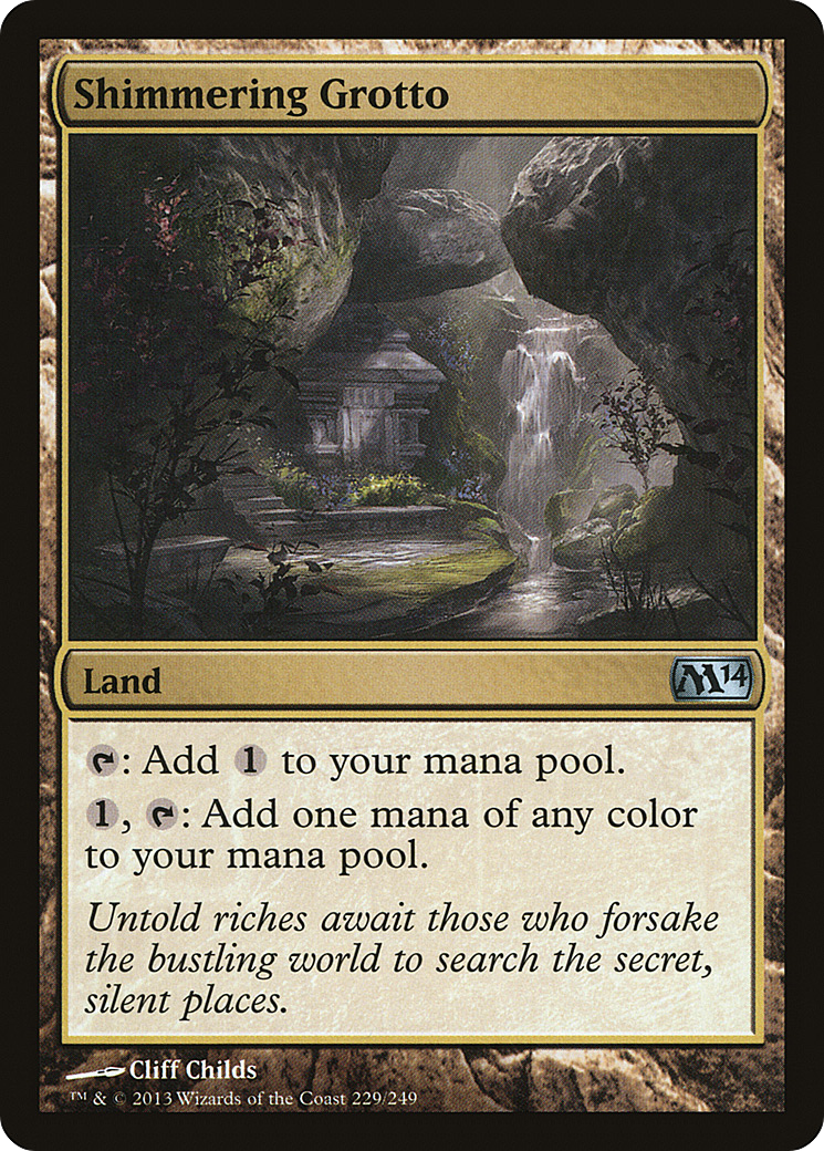 Magic 2014 - (M14-229) - Shimmering Grotto Foil