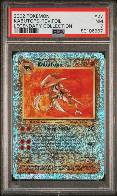 Legendary Collection  027 PSA7 #80106967 Kabutops  - Reverse Holofoil - Rare