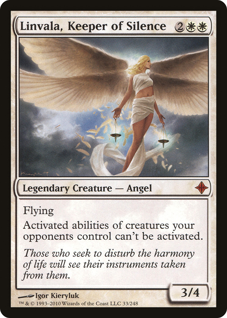 Rise of the Eldrazi - (ROE-033) - Linvala, Keeper of Silence Foil