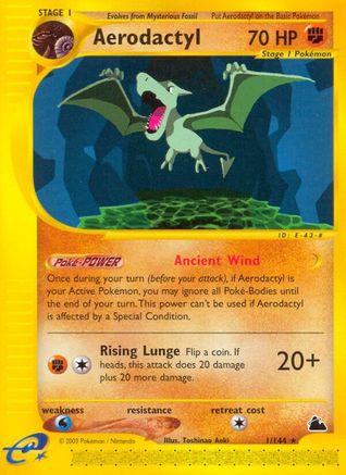 Skyridge  001 Aerodactyl  - Rare