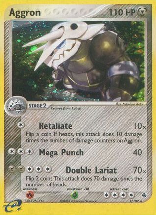 Ruby and Sapphire  Aggron  - Holofoil - Holo Rare