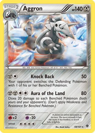 Plasma Blast  059 Aggron  - Rare