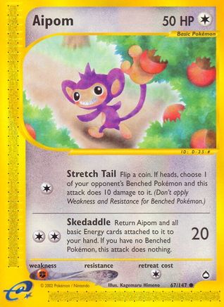 Aquapolis  067/147 Aipom  - Common