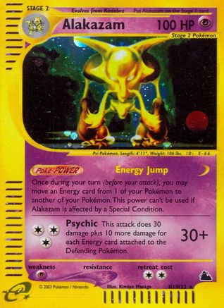 Skyridge  0H1 Alakazam (H1)  - Holofoil - Holo Rare