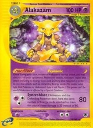 Expedition  033/165 Alakazam (33)  - Reverse Holofoil - Rare
