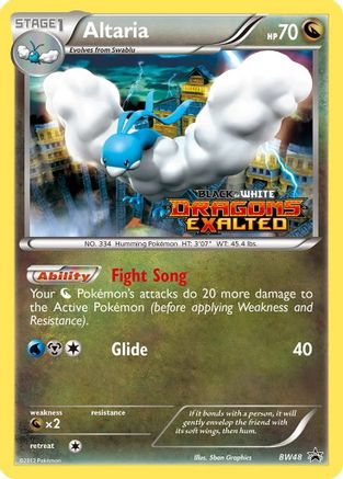 Black and White Promos  BW48 Altaria  - Holofoil - Promo