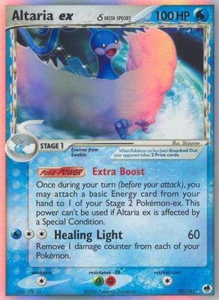 Dragon Frontiers  Altaria ex (Delta Species)  - Holofoil - Ultra Rare