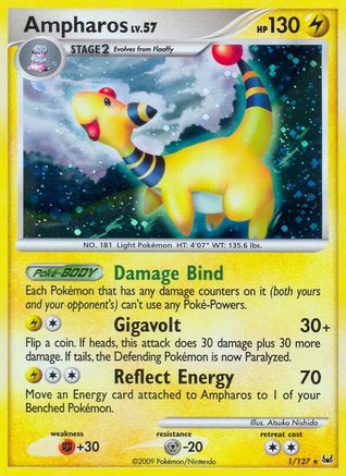 Platinum  Ampharos  - Holofoil - Holo Rare