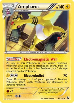 Dragons Exalted  040 Ampharos  - Holofoil - Holo Rare