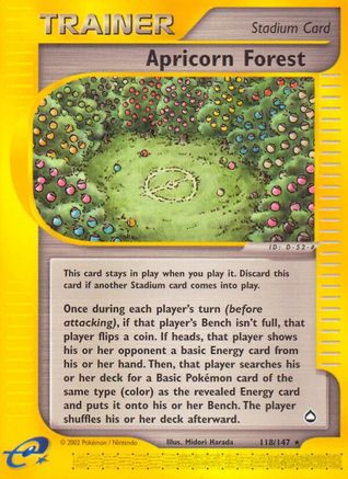 Aquapolis  118 Apricorn Forest  - Rare