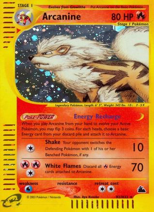 Skyridge  0H2 Arcanine (H2)  - Holofoil - Holo Rare
