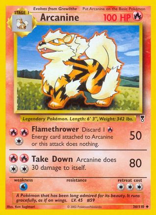 Legendary Collection  036 Arcanine  - Uncommon
