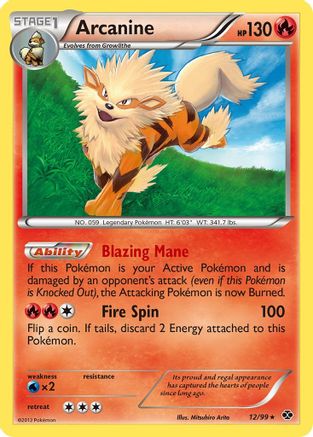 Next Destinies  012/99 Arcanine (12)  - Reverse Holofoil - Rare
