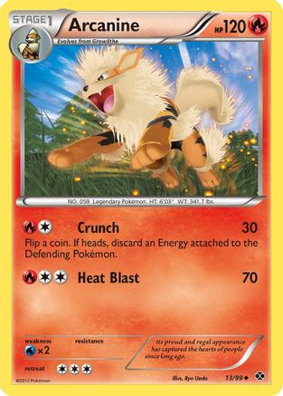 Next Destinies  013/99 Arcanine (13)  - Reverse Holofoil - Uncommon